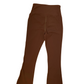 Brown Womans High rise Flair Leggings