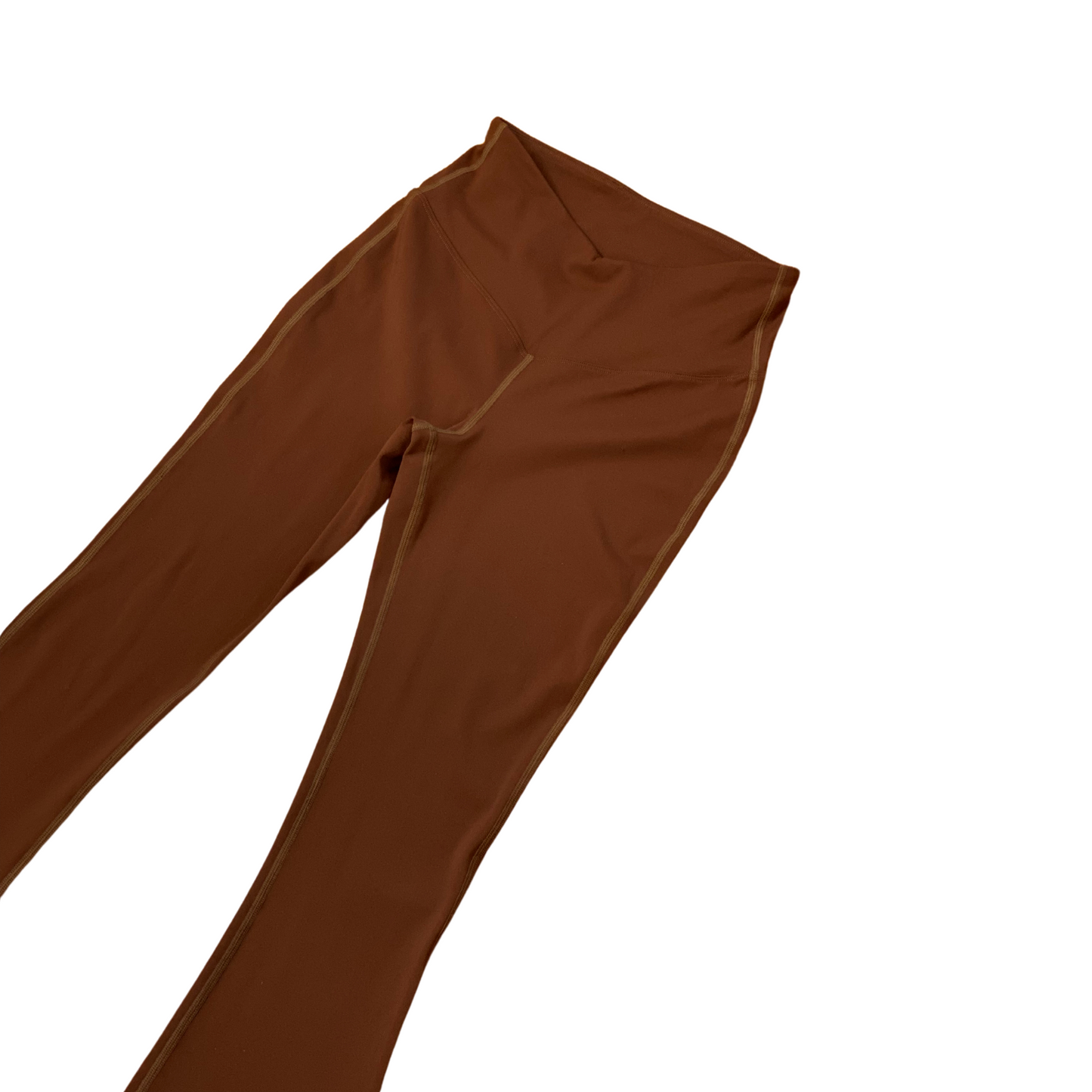 Brown Womans High rise Flair Leggings