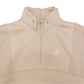 Retro Half Zip Sweatshirt Tan