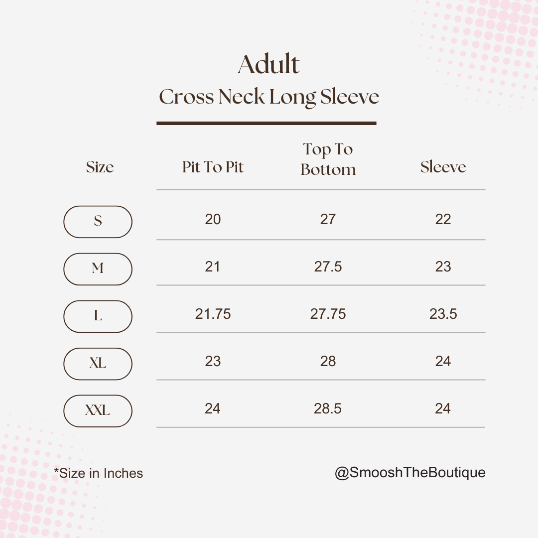 Childs Long Sleeve Cross Neck Shirt