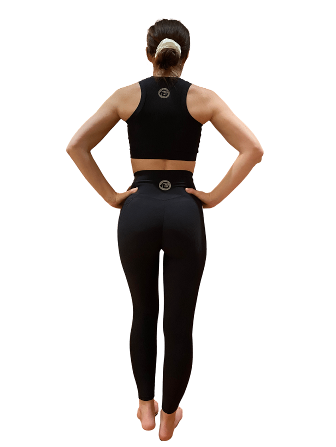 Ribbed Scrunch Butt Cross Front Yoga Leggings