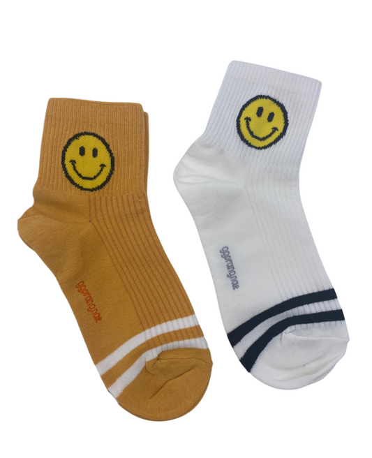 Smiley Face Ankle Socks